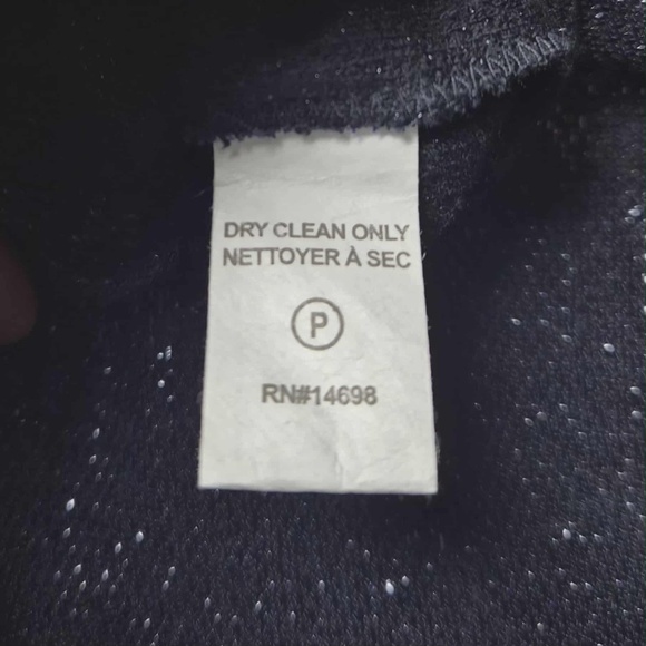 Ramy Brook Shimmering Navy Metallic Sparkly Draped Knit Top S - Picture 12 of 14